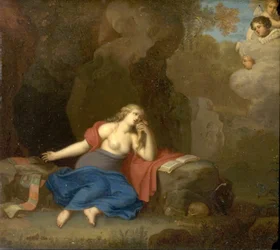 La penitente Maddalena in un paesaggio